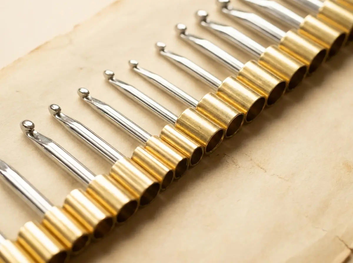 Interchangeable chrome crochet hook tips and ferrules
